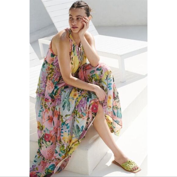 Anthropologie PQ Tiered Maxi Dress - Picture 11 of 11